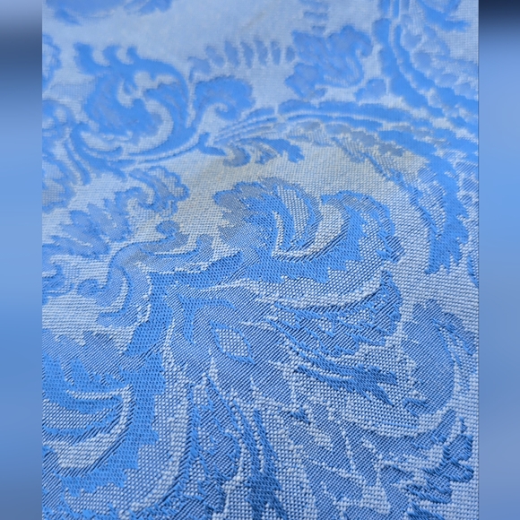 Rare-Vintage "Hanukkah" Blue Damask-Tablecloth Large 58 x 139" - Picture 14 of 14